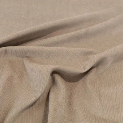 TOLKO STOFFE khaki Mikro CORD BaumwollStoff fein samtig weich Bekleidung Hose Jacke Rock Hemd