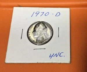 1970 D UNC NICKEL WITH MULTIPLE ERRORS - Picture 1 of 23