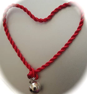 Campana de plata Mini Red Faith Cuerda Cuerda Pulsera de Protección Kabbalah - Imagen 1 de 5