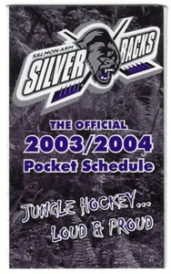 2003-04 Salmon Arm Silverbacks BCHL Hockey Spielplan!!! Piccadilly Place - Bild 1 von 1
