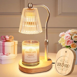 Mothers Day Gifts,Candle Warmer Lamp with Timer Dimmer Adjustable Height,Vintage - Picture 1 of 12