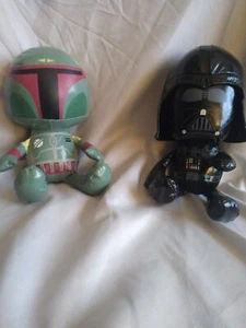 Star Wars Boba Fett & Darth Vader Vinyl Plüschtiere 7,5" groß gebraucht - Bild 1 von 6