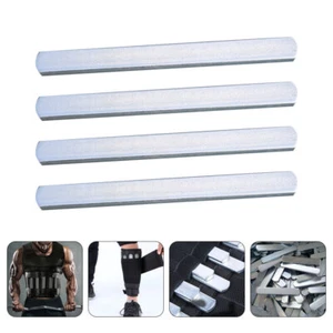 4 Pcs Fitness Weight Bearing Steel Plate Man Training Vest Weighted Weights - Picture 1 of 12