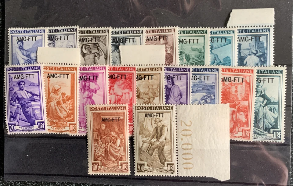 Italy Trieste Zone A 1950 Occupations Set Superb Mint Never Hinged - Image 1 of 1