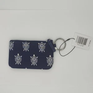 Vera Bradley Navy Sea Turtles Zip ID Key Case NWT ID Window 14559-577 - Picture 1 of 3