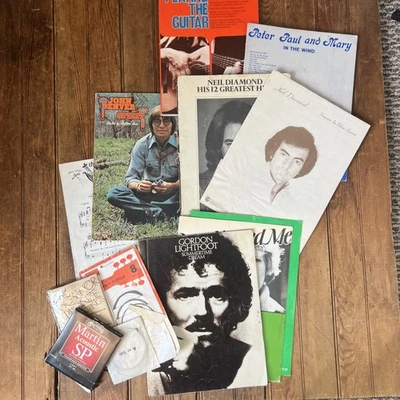 Vintage 70s Guitar Song Book Sheet Music John Denver Gordon Lightfoot More - Image 1 of 4