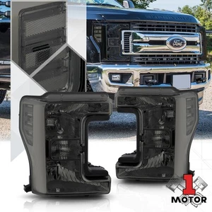 Chrome/Smoke Headlight Clear Signal Reflector for 17-19 F250/F350 Super Duty SD - Picture 1 of 11