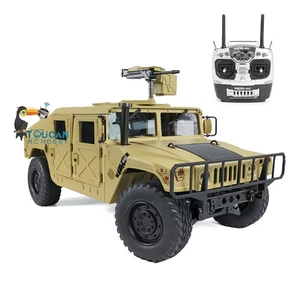 HG 1/10 RC 4x4 U.S. Military Vehicle P408 Racing Car Motor 16CH Radio - Picture 1 of 12