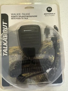 Motorola Walkie-Talkie Remote Speaker Microphone With Push-To-Talk - Picture 1 of 2