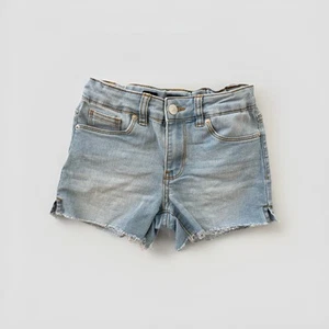Hudson Sz 8 Girls Blue Denim Jean Shorts Mid Rise Short Adjustable Waist - Picture 1 of 5