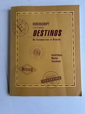 Videoscript to Accompany Destinos: An Introduction to Spanish - Paperback -Clean - Image 1 of 4