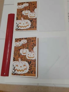 2 Halloween Jack O Laternen Grußkarten & Umschläge American Greetings - Bild 1 von 5