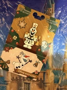 2025 Disney Parks Vacanze Natale Schiaccianoci Frozen Olaf Gift Card LE Spilla GWP - Foto 1 di 1
