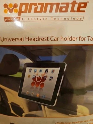 Car Back Seat Headrest Mount Tablet Holder Universal for iPad iPhone Phones GPS - Image 1 of 4