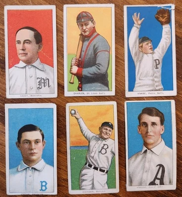 1909-11 T206 SC 6 Casey Charles Knabe Jordan Kisinger Krause MAL Estado Foto 1 de 4