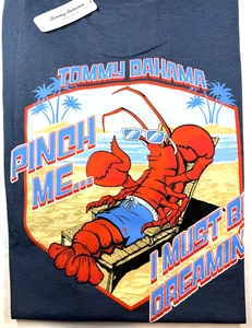 Tommy Bahama Men's Graphic T / Big-Tall/ NAVY Heather / PINCH ME MUST BE DREAMIN - Picture 1 of 10