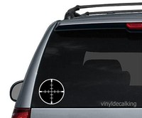 crossshair gun Rifle scope AR sights car/truck vinyl decal hunting sticker