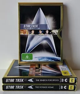 STAR TREK DVD Bundle The Motion Picture Search For Spock Voyage Home Metal Tin - Picture 1 of 10