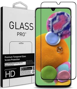 Tempered Glass Screen Protector For Samsung Galaxy A90 5G - Clear With Black Rim - Picture 1 of 9