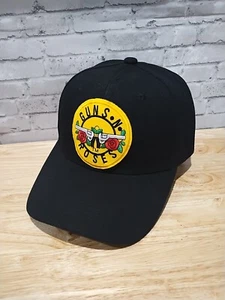 GUNS N ROSES Black Baseball Hat Cap Adult Rock Band Concert Tour Vtg Style - Picture 1 of 5
