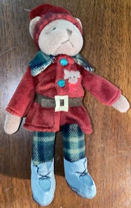 Old World Teddies Bingley  CHRISTMAS PLUSH TEDDY BEAR Russ Berrie - Picture 1 of 4