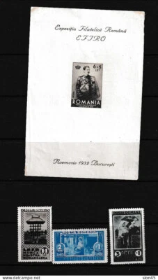 Romania 1932/34 Mi Block 1 /465-7 MH 15184 - Image 1 of 2