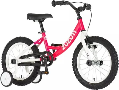 16 Zoll Kinderfahrrad mit Rücktritt für Kinder ab 4 Jahre, pink weiss MADE IN EU - Bild 1 von 2