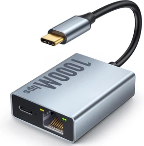 Adaptateur Ethernet 1000Mbps pour Chromecast avec Google TV, USB Type C vers RJ45 Gig - Photo 1 sur 12