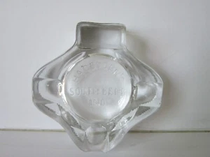 Vintage Rare HAGEDORNS SOUTH BEND IND Thick Clear Glass Ashtray - Picture 1 of 6