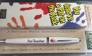 HALLMARK & CROSS SOLO BALLPOINT PEN " FOR TEACHER " WITH EXTRAS! H-102 5/12CS - Picture 1 of 4