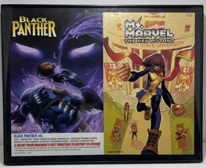 MCU's Black Panther & Ms. Marvel comic Wall Art Framed 11”x 14” - Picture 1 of 4