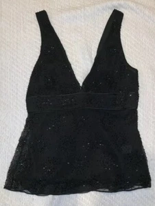 Women's J.Crew Sleeveless Blouse Top Black - Picture 1 of 5