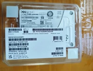 Dell EMC 0T1WH8 Intel S4610 240GB SSDSC2KG240G8R1 SATA 2.5" 6G Solid State Drive - Picture 1 of 2