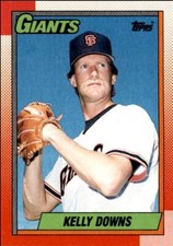 1990 Topps Baseball Cards Kelly Downs San Francisco Giants #17