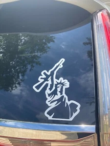 Lady Liberty 2nd Amendment Bumper Funny Decal Sticker  - Bild 1 von 3