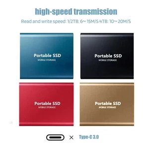Disque dur externe compact 1T/2T/4 To USB 3.0 plug play portable pour tous les appareils - Photo 1/28