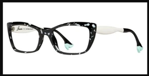 Large Eyeglasses Black And White FACE À FACE Paris Bocca Gina 1 55mm New - Picture 1 of 7
