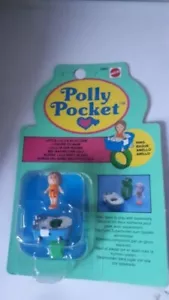 Vintage Polly Pocket Little Lulu’s Bath Time Ring 1989 BNIP Sealed PERFECT GIFT - Picture 1 of 4