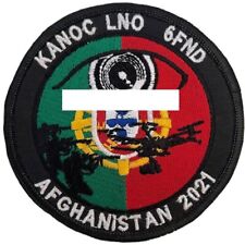 Patch portugais KANOC LNO 6FND 2021 vel©® Fabriqué en Afghanistan