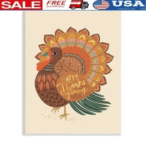 Thanksgiving Wild Turkey Wandrelief 13 "x19" Dekor fertig zum Aufhängen MDF Kunst Neu - Bild 1 von 5