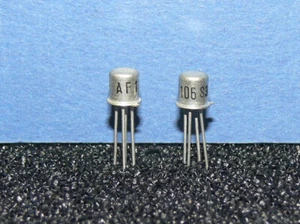 AF106 Germanium Transistor PNP von TELEFUNKEN Vintage 2 Stück Lot - Bild 1 von 2
