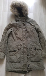 warmer Tommy Hilfiger Parka ♥ gefüttert mit Fell ♥ khaki/ oliv ♥ Gr. M - Bild 1 von 9