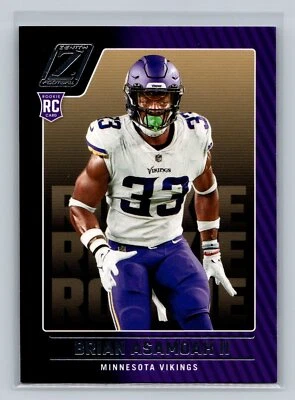 Brian Asamoah II 2022 Zenith #171 Retail Minnesota Vikings RC Rookie C10 - Image 1 of 2