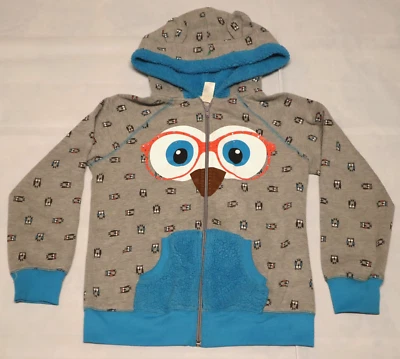 Self Esteem womens owl print full zip hoodie size L (youth) - Image 1 of 3
