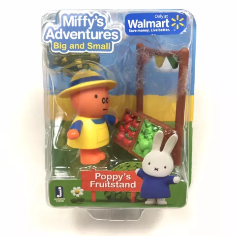 New Miffy's Adventures Big and Small Poppy’s Fruitstand Figure Set Toy Cover