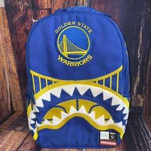 Sprayground Backpack Golden State Warriors Sharkmouth Blue Yellow READ - Picture 1 of 17