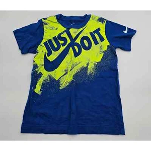 Nike Boy's Size 6 Blue and Green Nike T-Shirt - Picture 1 of 2