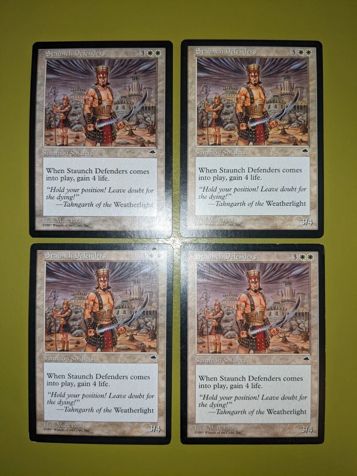 Staunch Defenders x4 Tempest 4x Playset Magic the Gathering MTG - Image 1 of 1