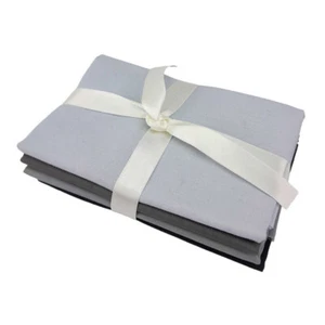Emma Louise Fat Quarter Bundle Fabric Grey 4 Pieces - Picture 1 of 3