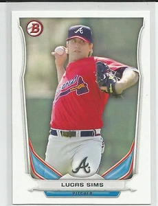 Lucas Sims Atlanta Braves 2014 Bowman Draft Top Prospect - Imagen 1 de 2